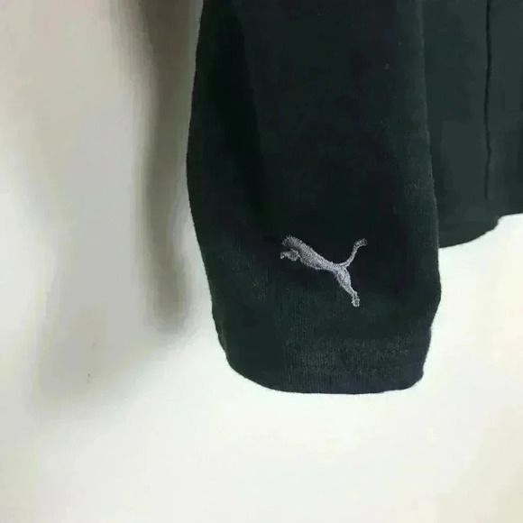 Puma Women XS Full Zip Black Cotton Logo Jacket - Picture 6 of 6